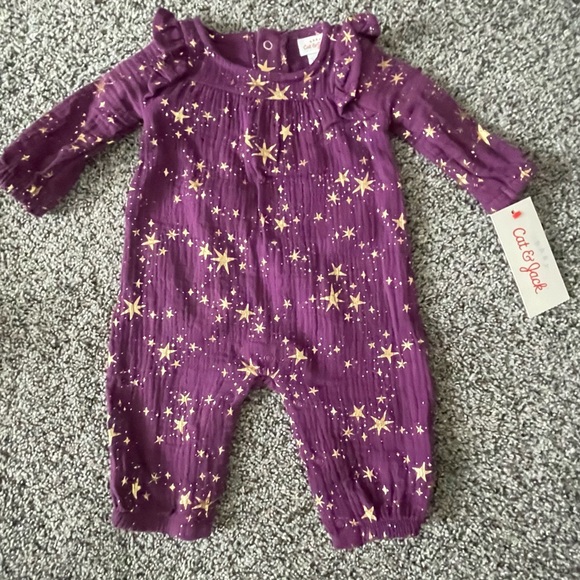 Cat & Jack One Pieces Nwt Cat And Jack Star Onesie Newborn Poshmark